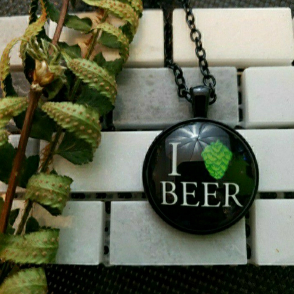 NEW Beer Cabochon Necklace